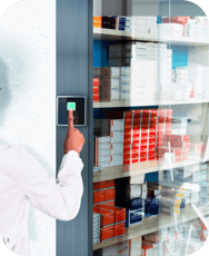 control de accesos para almacen de productos en retail farmacia